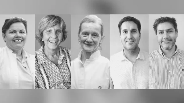 Teresa Pratt, María Teresa
Meyer, Yolanda Schupman, Paulo Diaz Meyer y  Julio Aguilar.