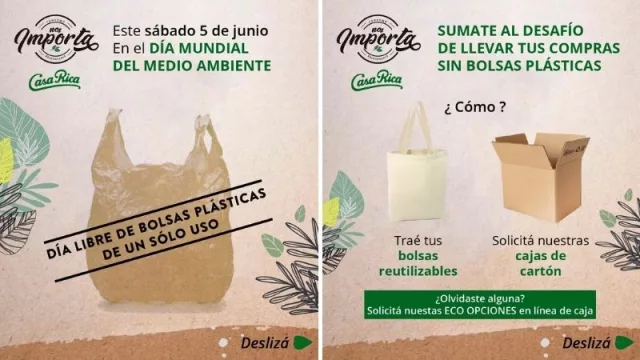 Plan eco: Casa Rica elimina bolsas plásticas por el Día del Medio Ambiente