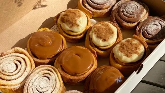 Gonzarolls: rolls de canela caseros hechos con amor (probá el de dulce de leche con helado de crema)