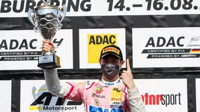 Rompiendo los límites: Joshua Duerksen subió al podio de la F4 alemana y se acerca su sueño