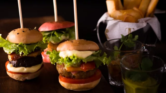 Las hamburguesas con caseras.