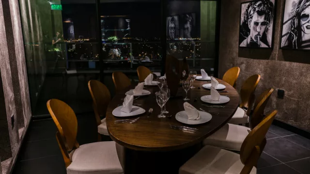 Sala privada para 10 personas.
