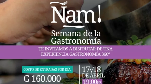 La Semana de la Gastronomía se llevará a cabo los días 17 y 18 de abril.
