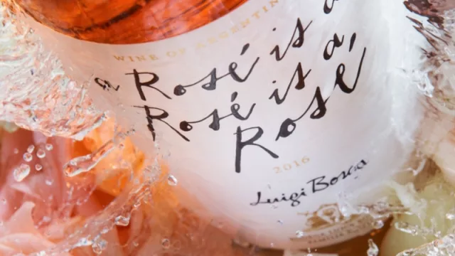 Uno de los vinos degustados.
