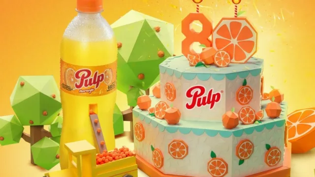 80 años de la única gaseosa con pulpa natural de fruta