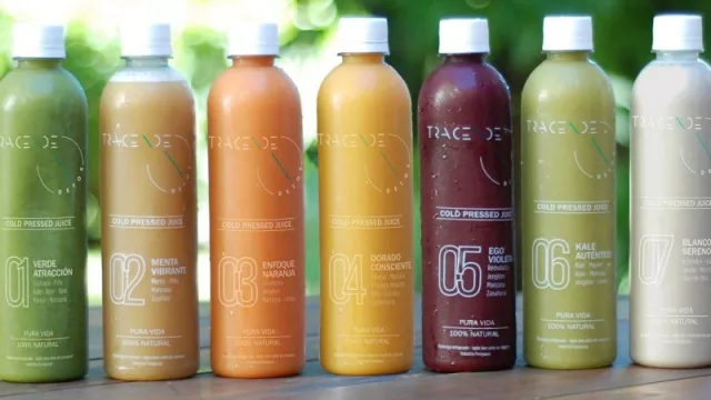 Casa Tracende presenta variada línea de jugos naturales (con sistema Cold Press)