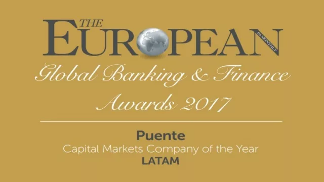 Puente se destaca como líder en mercado de capitales para Latinoamérica
