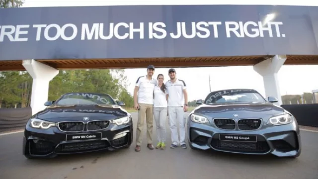 En compañía de pilotos internacionales, BWM presentó su línea M en Paraguay