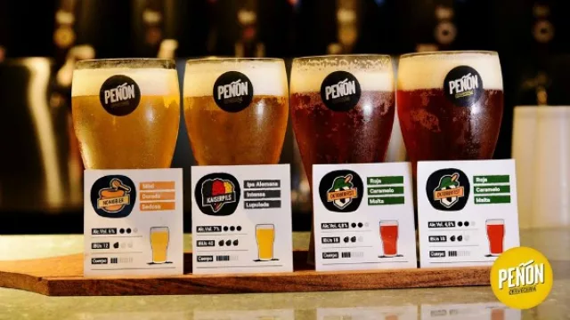 Degustación de cervezas en Peñón Cervecería.