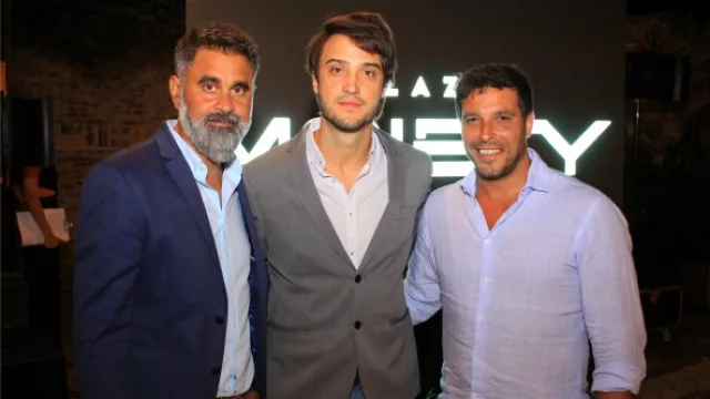 Pablo Sartori (izq.) André De Oliveira (centro) y Joaquín Wagner (der.)