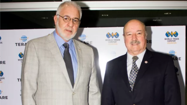 José Luis Salomón y Daniel Elizetche, Directivos de la Cámara de Comercio Paraguayo Americana. 
