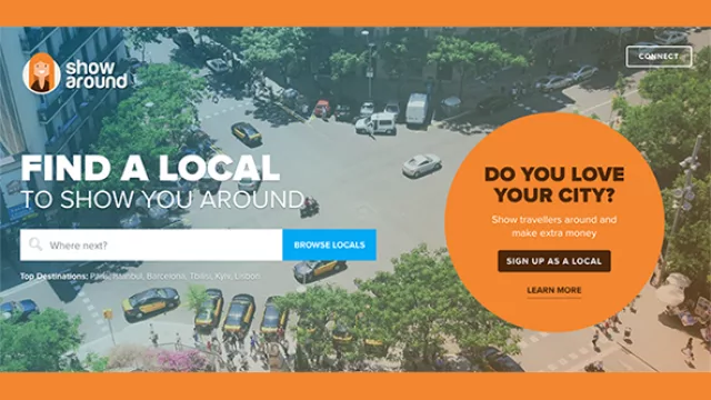 Showaround: el sitio que te permite contactar con la gente local.