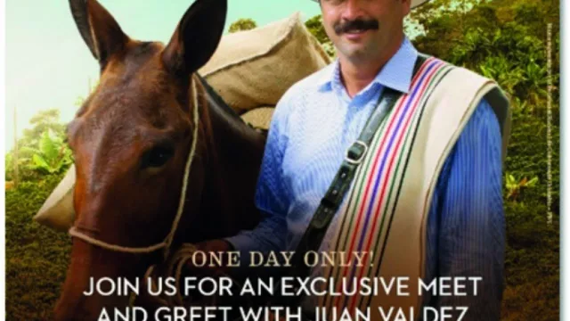 Juan Valdez: El ícono del café colombiano visita nuestro país