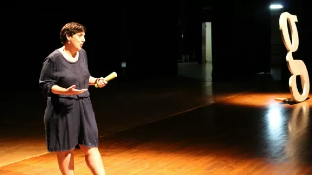 Paz Encina durante la tercera edicio?n de Gramo.