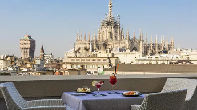 El Boscolo Milano Autograph Collection ofrece alojamiento de lujo con vistas a la catedral de Milán.