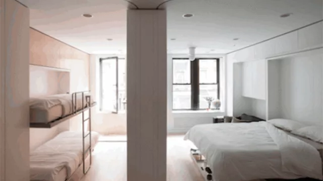 El departamento tiene un diseño minimalista y lleno de ingenio.