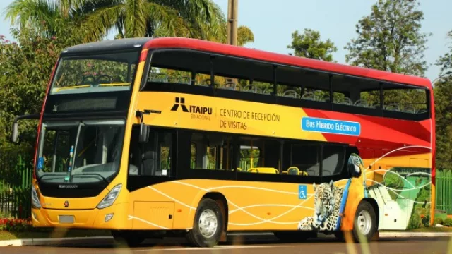 Itaipú recibió los primeros buses híbridos del Paraguay