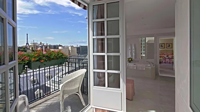 Vista espectacular desde el Hotel Le Bristol. 