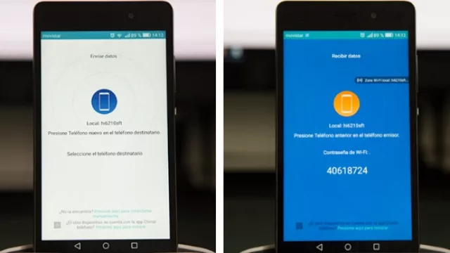 App de Huawei permite pasar datos a otro celu