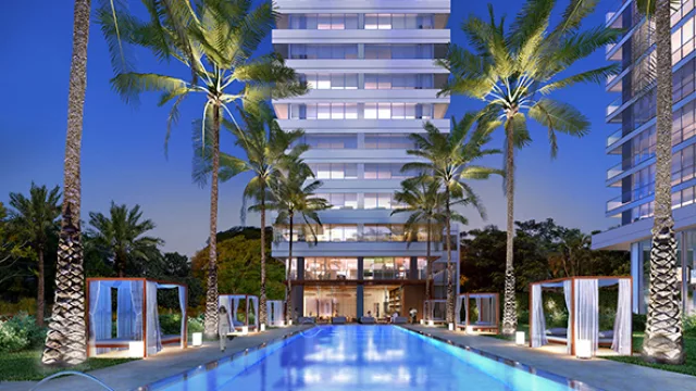 Esta será la piscina del edificio.