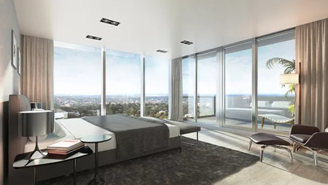 ¿Te imaginas esta vista de la ciudad desde tu dormitorio?