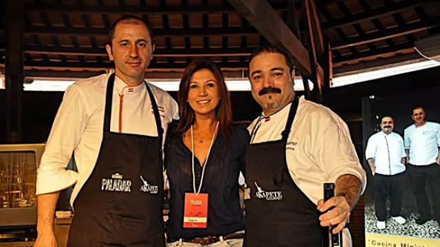 María Salinas, José Torrijos y Koldo Asporosa, propietarios de Hirosushi y El Rincón de Hiro.