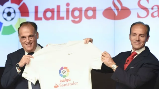Santander le "sopló" LaLiga española al BBVA (acuerdo por tres años)