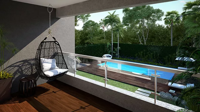 La vista desde el penthouse.