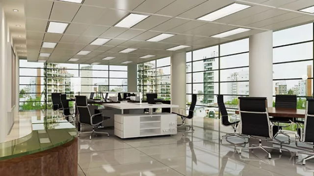 Las magníficas vistas que poseen las oficinas.