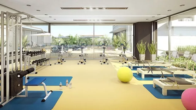 Espacios compartidos como el gimnasio