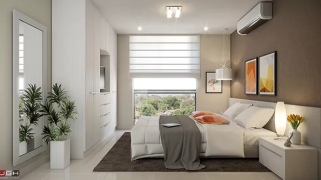 Los dormitorios con sus vistas imponentes.