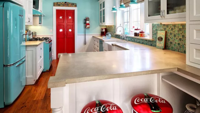 Con un poco de imaginación podemos decorar al estilo retro. Fotografía gentileza @Houzz.