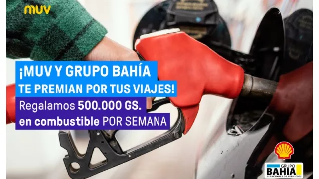 MUV regalará G. 500.000 en combustible a sus conductores cada semana hasta finales del 2022