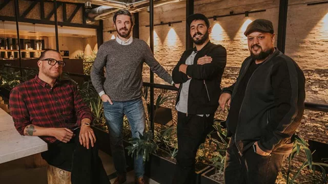 Juan Pablo Álvarez, CCO de Wild FI; Carlos Magnone, country manager y partner de WildFI; Bruno Rey y Gastón Cortesi, ambos executive creative directors de Wild FI en Paraguay.