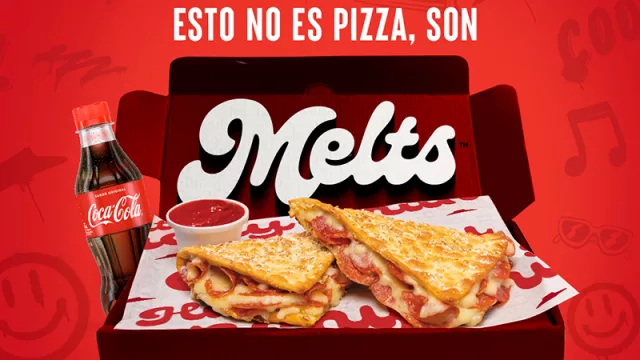 Melts llegó a Pizza Hut Paraguay: triángulos crocantes con tus toppings favoritos (no apto para compartir)