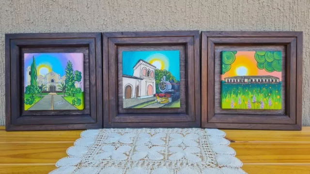 Desde Pirayú: Mandu'arã Arte y Deco honra los paisajes del país con souvenirs pintados
