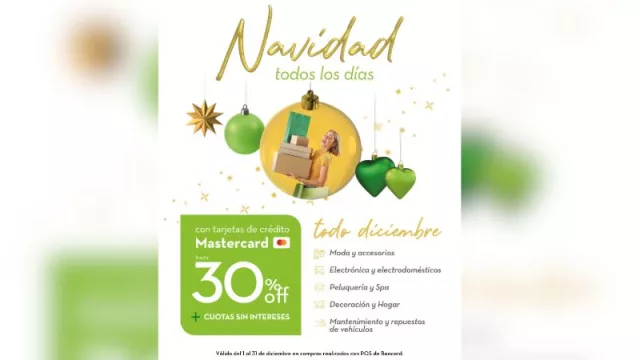 ¡Navidad todos los días con Banco GNB! descuentos durante todo diciembre
