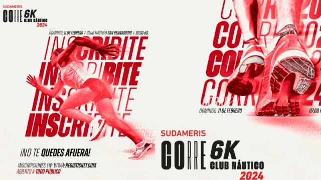 A sus marcas: llega la corrida Sudameris Corre 6K – Club Náutico 2024