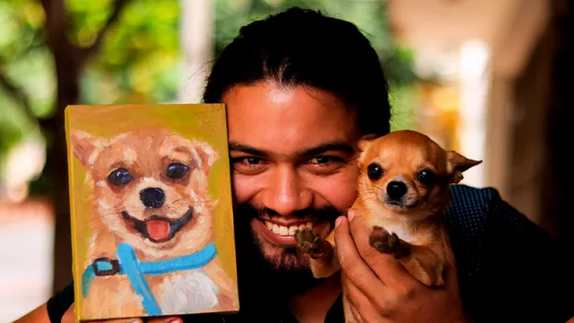 Guapo’y, un emprendimiento que nació para honrar a las mascotas con retratos al óleo