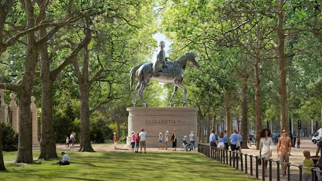 El estudio Foster + Partners rinde tributo a la Reina Isabel II con un monumento en el corazón de Londres