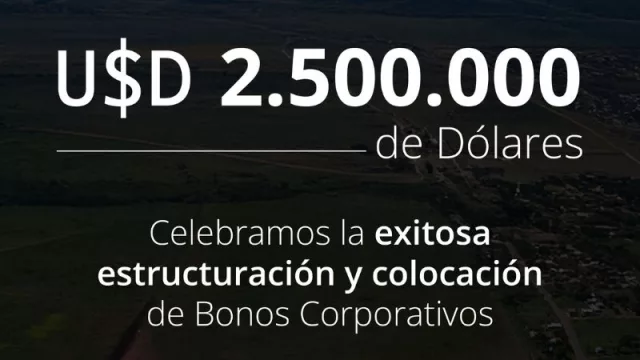 Puente y Almasol colocaron bonos corporativos por valor de US$ 2.500.000 en la BVA