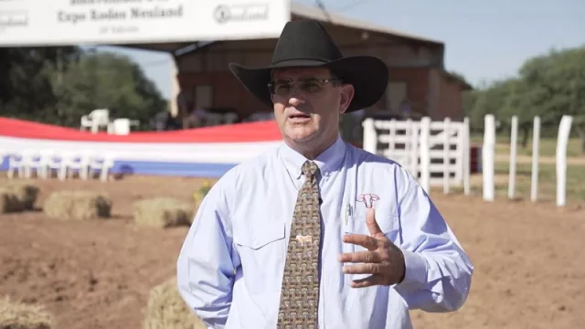 Egon Neufeld, presidente de la Asociación Expo Rodeo Trébol
