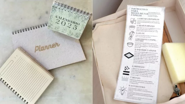 P de Papel, el negocio que transforma papeles descartados en productos funcionales y amigables con el ambiente