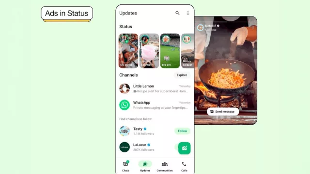 WhatsApp suma anuncios en Europa y ofrece una suscripción paga para eliminarlos
