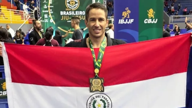 Sergio Villasanti se consagra bicampeón en Brasil y enciende el auge del jiu jitsu paraguayo