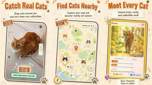 De Pokémon GO a CatchCat: el juego que convierte gatos callejeros en cartas coleccionables