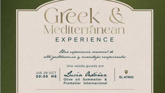 Greek & Mediterranean Experience, una noche de alta gastronomía en cuatro tiempos